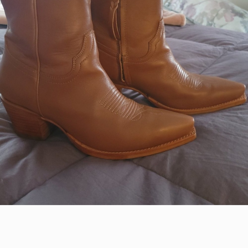 Tecovas - Women's Tan Leather Western Boots (Size 11)